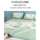 NanJiren (NanJiren) antibacterial ice silk mat three-piece summer home air-conditioned mat foldable single and double dormitory washable mat Ginkgo leaf [antibacterial ice silk mat] 150x200cm mat + pillowcase pair