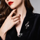 Jay musical note brooch, female corsage pin, decorative jewelry, birthday gift for mother, mother-in-law, elders