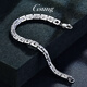 GsunG platinum men's bracelet PT950 new cross carving bracelet atmospheric platinum bracelet men's shiny dense card chain PT950 bracelet about 15 grams pre-ordered