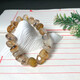 Jinshitong Old Phoenix Old Phoenix Ocean Chopin Rough Stone Bracelet Irregular Bracelet Agate Flower Men's and Women's Single-Ling Dark Gray 1049