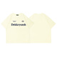 POUM short-sleeved T-shirt men's summer new European and American retro high street ins trendy letter printing pure cotton loose versatile clothes SSYFS-M841 white S