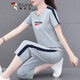 
Woodpecker sports suit for women in summer 2025 new age-reducing summer women's casual cotton cropped trousers square dance two-piece set khaki (trouser suit) WK695 M (recommended 80-95Jin [Jin equals 0.5 kg])