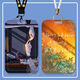 So-called card cover Susumuli campus card work permit factory water card ride card citizen card protection case So-called S4865 card cover + long black lanyard