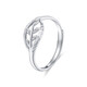 Mengjinyuan platinum ring PT950 leaf platinum ring car flower colorful brushed index finger ring tail ring women's gift