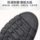 
Classic car summer men's leather shoes hole shoes hollow leather sandals men's summer breathable men's shoes genuine leather non-slip casual dad's shoes LYC9921 black 40