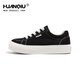 Zapatos de lona negra global para hombres en 2025 Zapatos de lona estudiantil de primavera y verano.