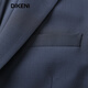 DIKENI hochwertiger Woll-Einzelanzug, neuer Frühling und Herbst, Business-Pendler, pflegeleichte Herren-Anzugjacke, Graublau, 175/96A