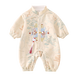 G.Duckkids ropa para niños ropa de bebé primavera y otoño Nuevo estilo nuevo Outumn otoño estilo chino bordado vestido de un año niños 155 color de albaricoque [primavera y otoño estilo delgado] 66 cm 66 tamaño 3-6 meses (recomendado 10-13 Jin [Jin equivale a 0.5 kg])