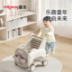 Manlong baby walker baby cart children's toy car O-shaped legs baby simple baby walking artifact toy cart toy cart - khaki color (free traction rope)
