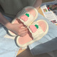 Xinnan Pantoffeln Tulpen Sandalen für Frauen im Sommer Home tragen weiche Sohle ein Paar Cartoon Badezimmer Badezimmer und schlanke Hausschuhe Blütenblatt Tulpe Weiß [38-39]