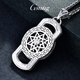 GsunG platinum PT950 men's and women's pendant twelve zodiac signs rotating tag platinum eight-pointed star necklace pendant calculated based on the gold price of the day