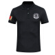 Traje de seguridad de verano para hombres de servicio especial Traje de seguridad de la solapa de manga corta Traje de trabajo de seguridad de las fuerzas especiales SW866 NEGROS NEGROS [secado rápido y transpirable] L/165 (110Jin [Jin equivale a aproximadamente 0.5 kg])