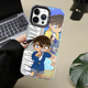 Kuai Teow Detective Conan Apple Case de teléfono iPhone 16Pro/13/11Promax Huawei Nova7/Honor X40 Cute 70/Xiaomi 14 Detective Ultra Protection Conan 9272 Color Silver IMD-Gray Black iPhone 15 Pro 15 Pro