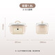 Tianji electric stew pot, electric stew pot, water-proof stew pot, soup pot, stew pot, baby food porridge pot, healthy bird's nest stew pot, white porcelain gallbladder DGGD23A183BBW 1.8L