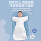 9i9 baby sleeping bag autumn and winter anti-kick quilt anti-jump newborn pure cotton swaddling bag quilt surrender 2 sleeves A244 double layer M