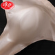 LangSha (LangSha) European and American sexy transparent single-layer one-piece non-marking sports fitness underwear for boys ice silk thong men gray + apricot + black 2XL