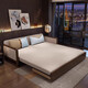 Yisheng solid wood sofa bed folding multi-functional new Chinese style fabric double small apartment living room all-in-one dual-use 2025 new 1.58m powder-free sponge storage model