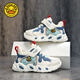 G.Duckkids kleine gelbe Ente kleine gelbe Ente Kinderschuhe für Jungen Sommer -Mesh -Schuhe 2024 Neue Single Mesh Baby funktionelle Schuhe für Kinder Schwarz und Rot [Frühjahr und Herbst -Doppel -Netz] 869 Größe 25/Schuhlänge 16,0 cm