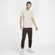 Nike Nike Tennis Uniform kurzärmeliges T-Shirt New Herren Rund Neck Sport T-Shirt Kulturelle Hemd bequem atmungsaktive Sportswear HF6218-104 [Hell Brown] XL