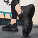 
Changxiang Huili summer mesh breathable men's shoes pure black shoes men's labor protection work anti-slip sports shoes casual work wear dad shoes black 42