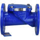 Rubber flap check valve H44X-16Q ductile iron plate flange pipe water pump one-way check valve DN50 100 ductile iron DN150