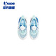 Jordan Qiaodan Children's Stream Sports Sandalen 2024 Sommerjungen Einkaufszentrum Gleicher Küchenknopf Knopf Hole Schuhe, rein Blau/Stummes Blau 32