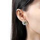 Muye natural colored gemstone peridot earrings, Green Leaf Wizard earrings, sterling silver, light luxury, high-end and elegant, Green Leaf Wizard earrings