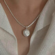 Profitez d'abord de (Chuxiang) S925 Silver Baroque Pearl Star Collier Girl Friends Monica La même chaîne de clarbone de luxe léger 1381dz-silver-S925 925 Silver