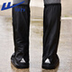 Pull-back rain shoe covers for men and women, rainy day waterproof rain boots, outdoor rain-proof thickened wear-resistant water shoes 23 black XL