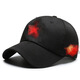 Chinese style embroidered hat men's new fashion simple baseball cap women's national style outdoor simple trend peaked cap red adjustable