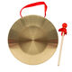 Lnga Landgre Gong Pure Bronze Three-Sentence Later Performance Propp, большие и маленькие тарелки из барабана гонга, полный набор музыкальных инструментов, Gong Beat Drum Gong Hammer Set 32 см Гонг (утолщенный) + Гонг молоток