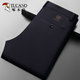 Pájaro carpintero No planchar pantalones para hombres primavera y otoño e invierno nuevos negocios de traje casual heterosexual pantalones hombres sueltos y estiramientos largos pantalones 686a negro [tira individual regular] 36 (150-165Jin [Jin equivale a 0.5 kg])