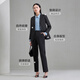 Heilan House (HLA) suit suit for women with lapel collar stretch suit for women spring black A6 suit + trousers L 165/88A recommended 115-130Jin Jin equals 0.5 kg
