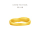 Chow Tai Fook Feather Couple's Pure Gold Ring Men's Birthday Gift (labor fee 280) EOF1400 Pure Gold About 5.30g