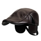 Modal Old Man Hat Men's Men's Automne et hiver Protection froide et chaleur plus chapeau velours d'âge moyen et de baseball âgé de baseball Protection de l'oreille papa vieil homme hat de put de couleur de coin correspondant Couleur de café [boîte cadeau]