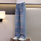 Youyyou 1 point Girls Internet Celebrity printemps and umnom style street costume de nouveau sweat de printemps pour enfants Big Children's Sweatshirt Jeans à la mode 4882 blanc 13042 Bleu [Style de printemps et automne] 140cm (recommandé 55-65 Jin [Jin équivaut à 0,5 kg])))