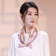 STORY Of SHANGHAI silk scarf for women spring and summer versatile silk small square scarf scarf birthday gift for women chain decoration thick love light pink