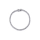 Nilan platinum pt950 bracelet moissanite women's wheat twist light luxury niche full diamond new style 16cm