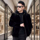 
Granyazhi winter new mink coat for men imported from Denmark whole mink mink fur integrated hooded zipper jacket for men black thick hooded 2XL 150-165Jin [Jin equals 0.5 kg]