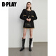 DPLAY Black Label 2025 Autumn New Black Small Fragrance Jacket Women's Heavy Industry Tweed Short Suit Skirt-Classic Black XL