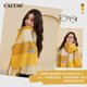 CACUSS wool scarf women's autumn and winter high-end large shawl warm neck scarf Christmas birthday gift for girls gift box