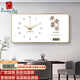 
Yaoshijia painting creative perpetual calendar decorative paintings Ping An Xile restaurant clock hanging paintings Living room wall clock home silent electronic clock JD140.99 perpetual calendar + watch/black hand 120*60 crystal picture pvc black edge