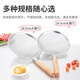 JOBO commercial stainless steel filter colander oil grid 28.5cm wooden handle 30 mesh slag filter mesh sieve spoon foaming spoon