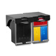 Natalie für HP 47 Tintenpatronen HP Deskjet 4825 4826 4877 4828 4829 Drucktinte -Tintenfarbe + schwarz transparente Abdeckung Tintenpatronen können für 1750 Seiten hinzugefügt werden