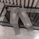 Aignesa grenzüberschreitende neue richtige Version Chrome Hearts Croat Jeans High Street Slim Jeans Schwarz WL9901 m