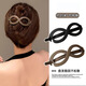 Jisenjia's Hair Artifact One-word Clip, Simple and Versatile Hairpin, Hairpin on the Back of the Head, Female Adult Hair Accessories, Headwear, High-end Clip, Eight-Character Clip, Purple Gray