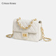 Crtnzo Kroez Sitio web oficial Bolsa Bolsa para mujeres 2025 NUEVA BOLSA PEQUEÑA Crossbody Bag Cirtieno Cumpleaños Chino Día de San Valentín Regalo Bolso de mujer White-CK Regalo para mujer para novia y novia Senedor de alta gama de alta gama