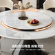 Yunfu Dining Table Home Dining Table Chair Combination Light luxury Big Round Dining Table Dining Table 1047# Super Crystal 1.5m Single Dining Table