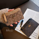 
Glorzd ultra-thin zipper coin wallet small wallet women's short premium bank card card bag coin bag driver's license leather case coffee color