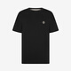 Jinba Men's Clothing (K-Boxing) Cotton Light Round Neck Casual Simple Solid Color Versatile Short Sleeve T-Shirt Men's BTCT1301 Black S